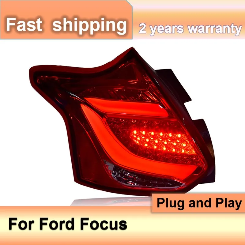 Accessori auto per Ford Focus fanali posteriori a LED 2012 2013 2014 Ford Focus fanali posteriori lampada posteriore con fendinebbia luce freno