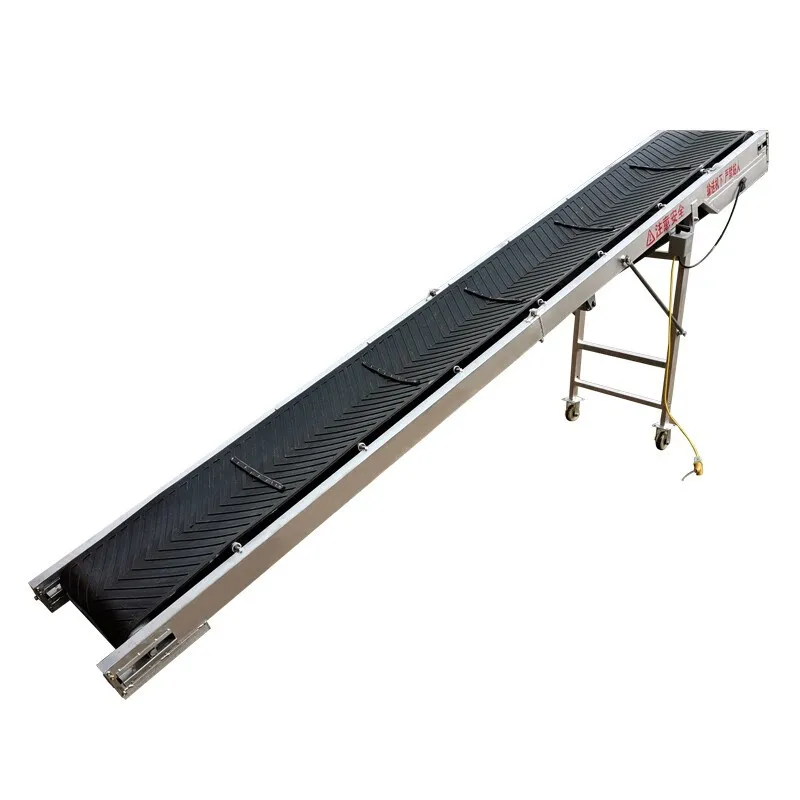 

LIANGZO Good Quality Farm Use Small Folding Anti-skip Electric Belt Conveyor for Grain Corn Transport