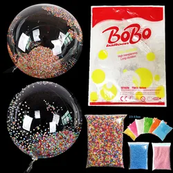 Globo Bobo transparente para relleno de bolas de espuma, globo de helio, decoración de fiesta de cumpleaños, boda, Baby Shower, bricolaje, 10, 18, 24 pulgadas