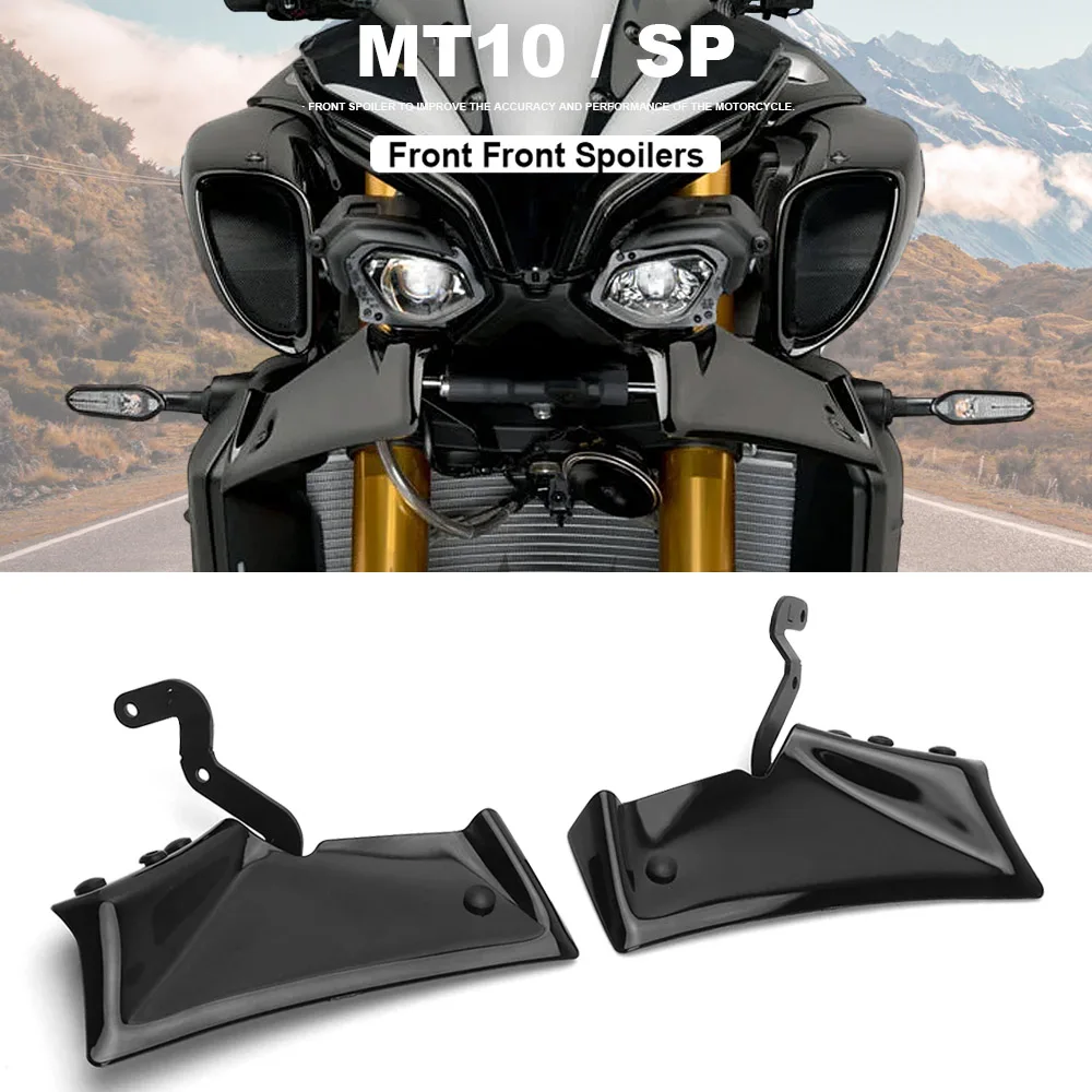 

For YAMAHA MT-10 MT 10 SP MT10 2023 2024 Motorcycle Downforce Naked Frontal Spoilers Winglet Aerodynamic Wing Front Spoiler Kit