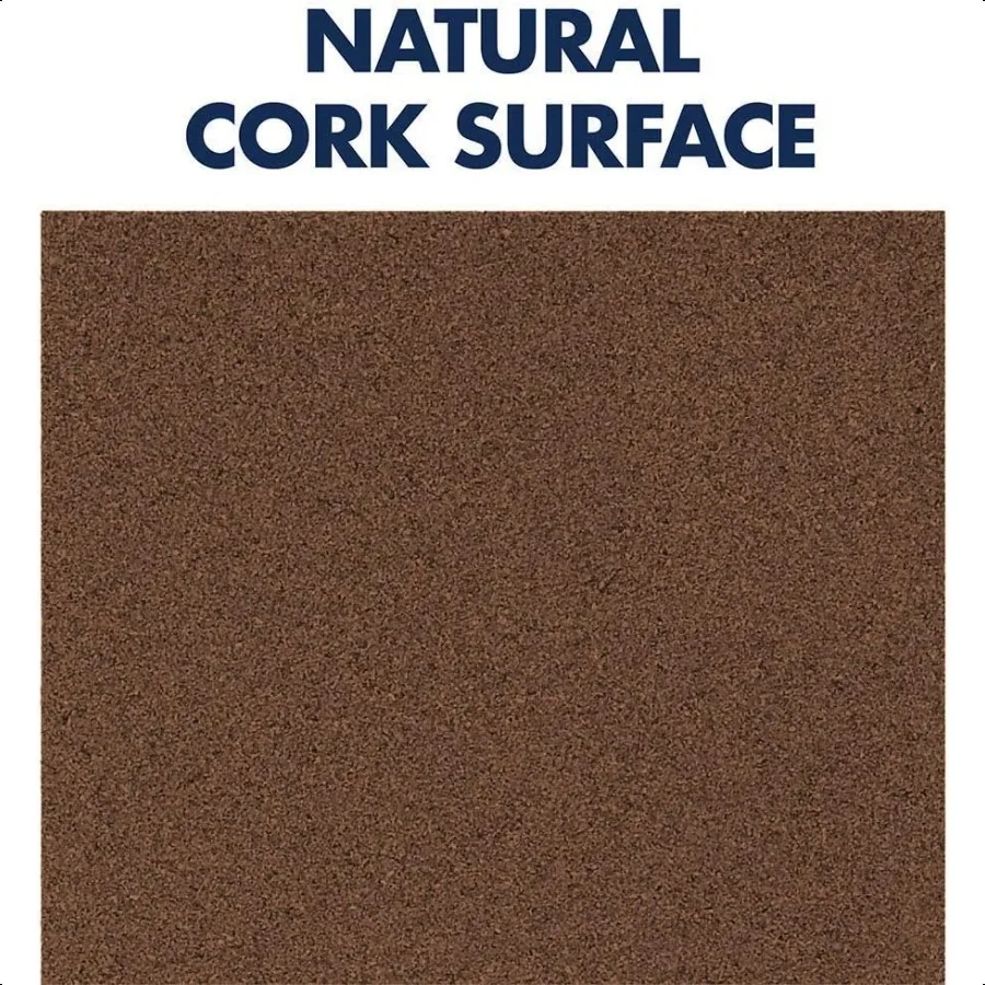 لوحة إعلانات من بلاط الفلين ألواح الفلين 12 بوصة × 12 بوصة × 3 8 بوصة بني داكن 4 عبوات 15050Q #3