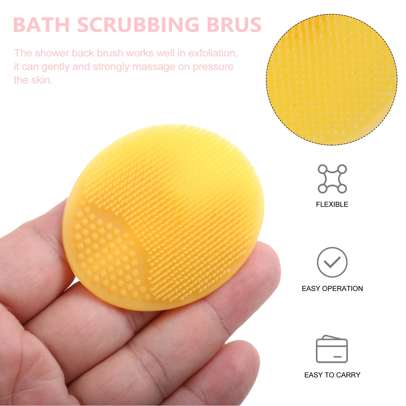 

5pcs Bath Silicone Shampoo Brushes Massage Combs Head Massager Scalp Care Cleaner Hair Head Scrubber Brushes Brush