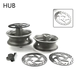 rear 110/50-6.5 or front 90/65-6.5 Aluminum alloy vacuum wheel hub for pocket bike 47cc 49cc motorcycle part