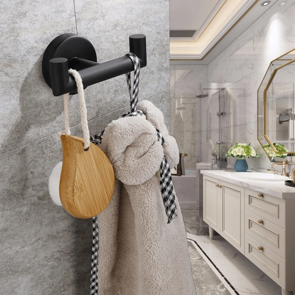 Stainless Steel Toilet Paper Holder Wall Hook Robe Hook Towel Holder Rack Wall Mounted Kitchen Bathroom WC Accessories