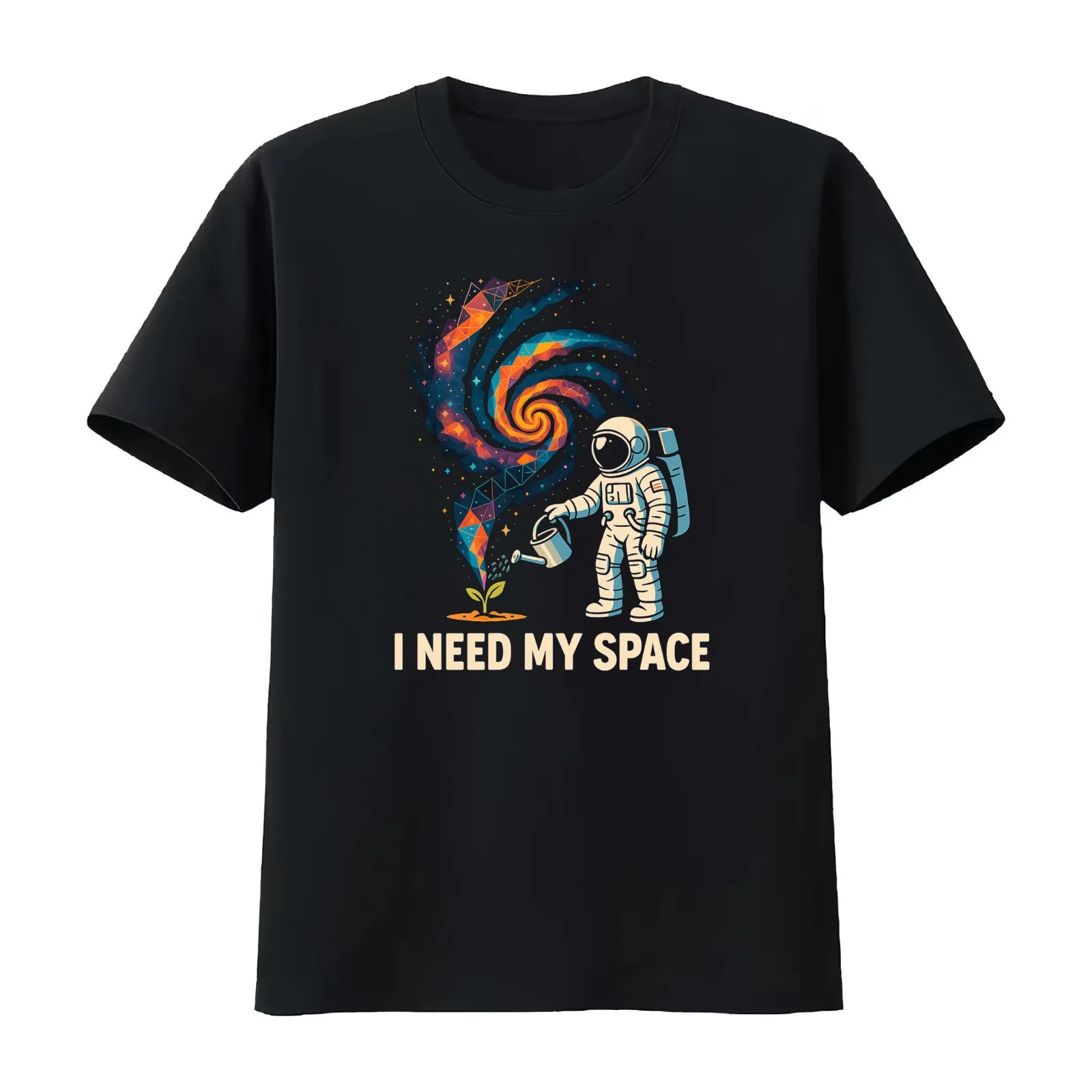 Galactic Gardener – Cultivating Life Beyond Earth T-Shirt Summer Casual Cotton Tee Oversized Streetwear Tops Unisex Men Women