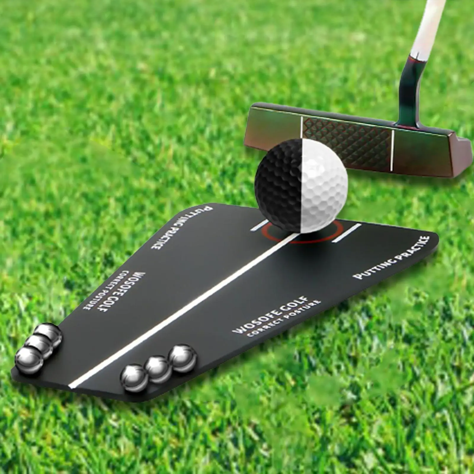 

Golf Putting Aid Putter Swing Trainer Портативный Мужчины Женщины Golf Putting