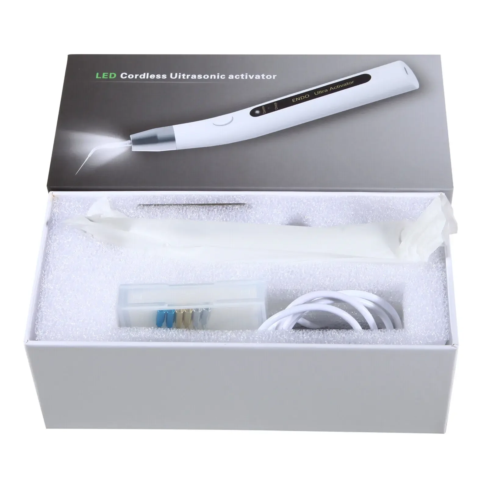 Dental Endo Ultra Activator LED Ultrasonic Irrigator Root Canal Handpiece With 6pcs tips