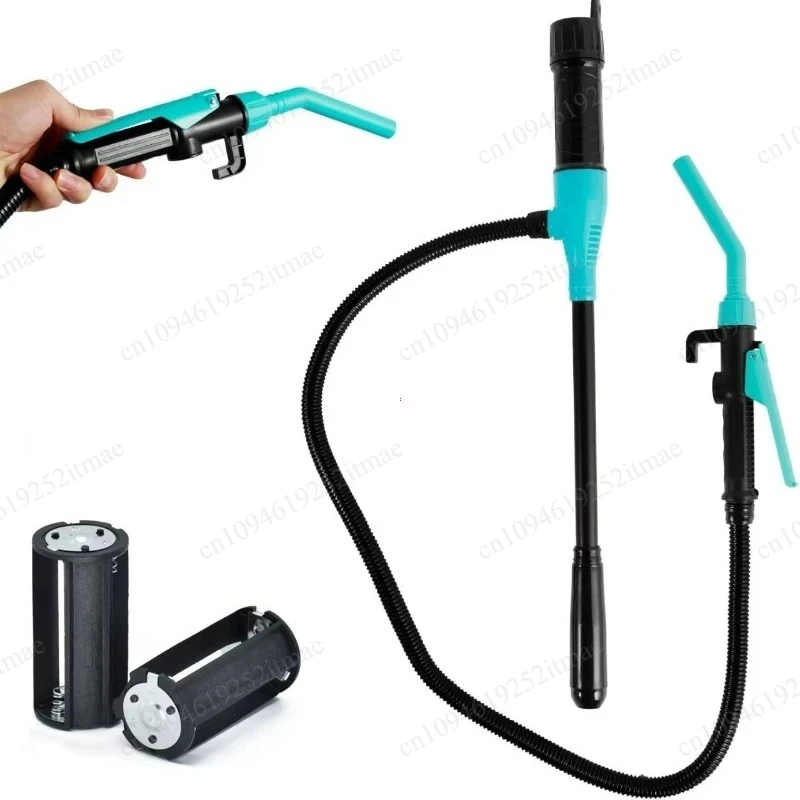Portable Battery Powered Liquid Transfer Pump with Flow Control Nozzle for Gas Diesel