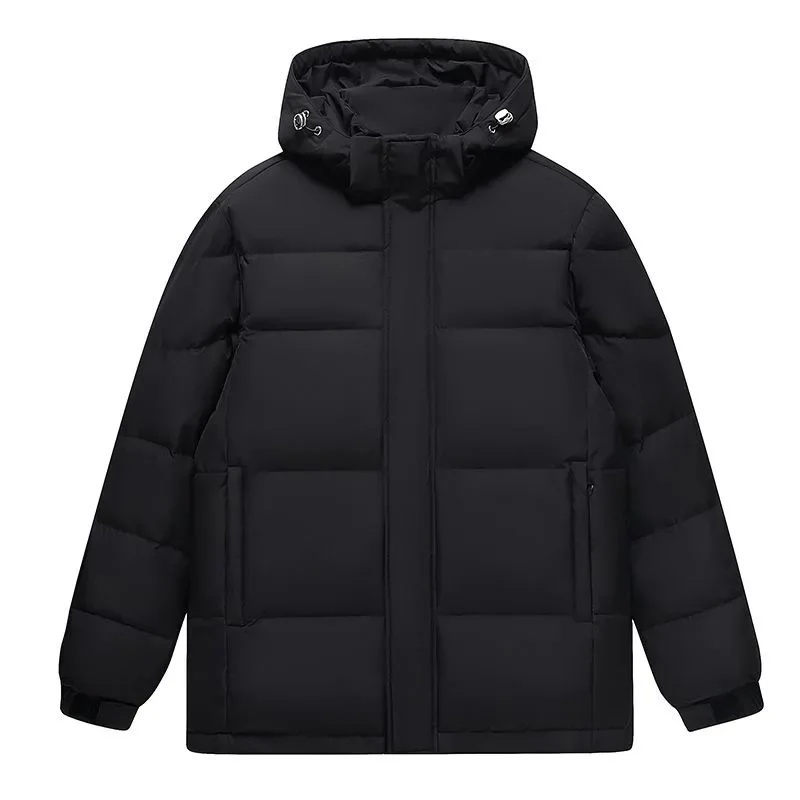 Nuevas chaquetas acolchadas informales con capucha de invierno para hombre, abrigos de plumón de pato blanco, Parkas cálidas más gruesas a prueba de