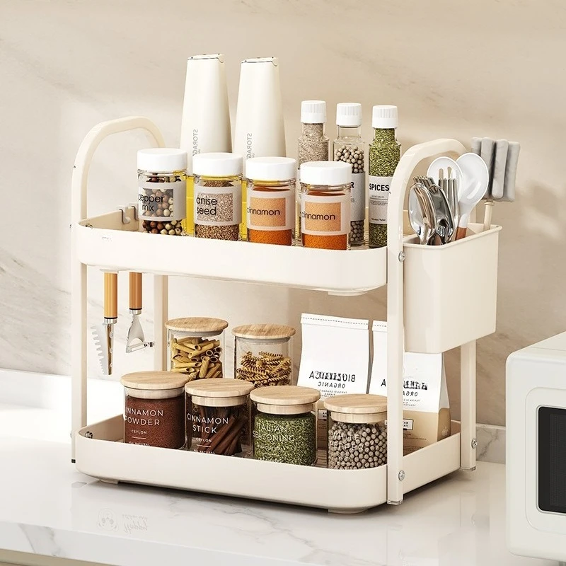 

Luxury 2-Tier Cup Holder - Modern Tea Set Organizer with Drip Tray, Countertop Storage Rack for Glasses & Mugs organizer kitchen