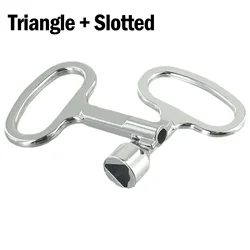1/2pcs Elevator Door Lock Valve Key Wrench Triangle Slotted Zinc Alloy Spanner Water Valve Tap Lock Socket Wrench Hand Tools