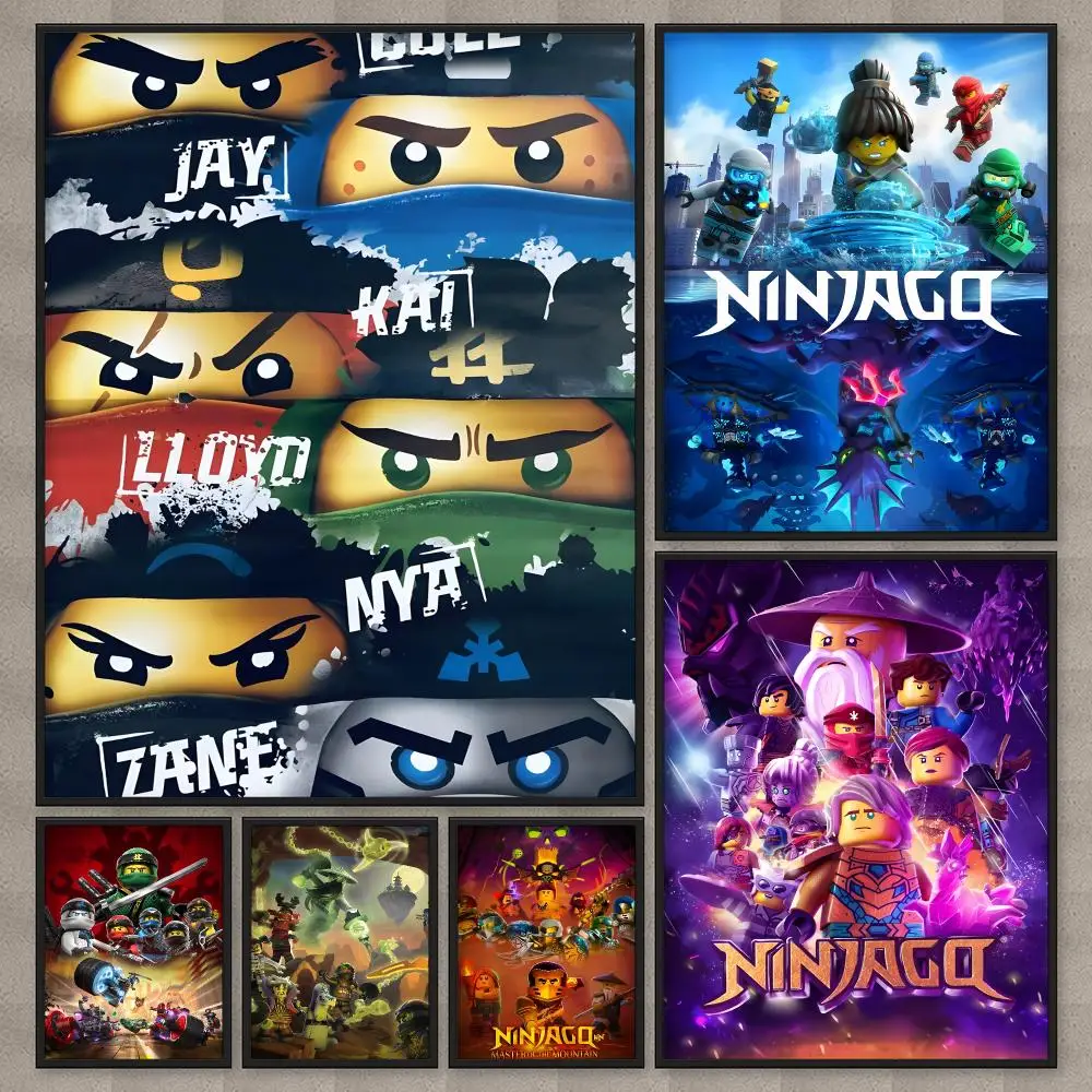 Image of Anime N-Ninjago Poster HD Wandkunst Heimdekoration Wasserfester Druck Schlafzimmer Garage Party Geschenk