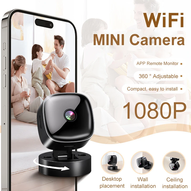 Mini Camera WiFi Camera Wireless Security Protection Remote Monitor Camcorders Video Surveillance Smart Home Mini Cam HD Camera