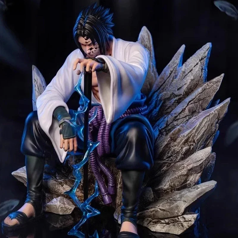

Uchiha Sasuke Scale Painted Figurines Uchiha Sasuke Pvc Statue Anime Figurines Desktop Collection Models