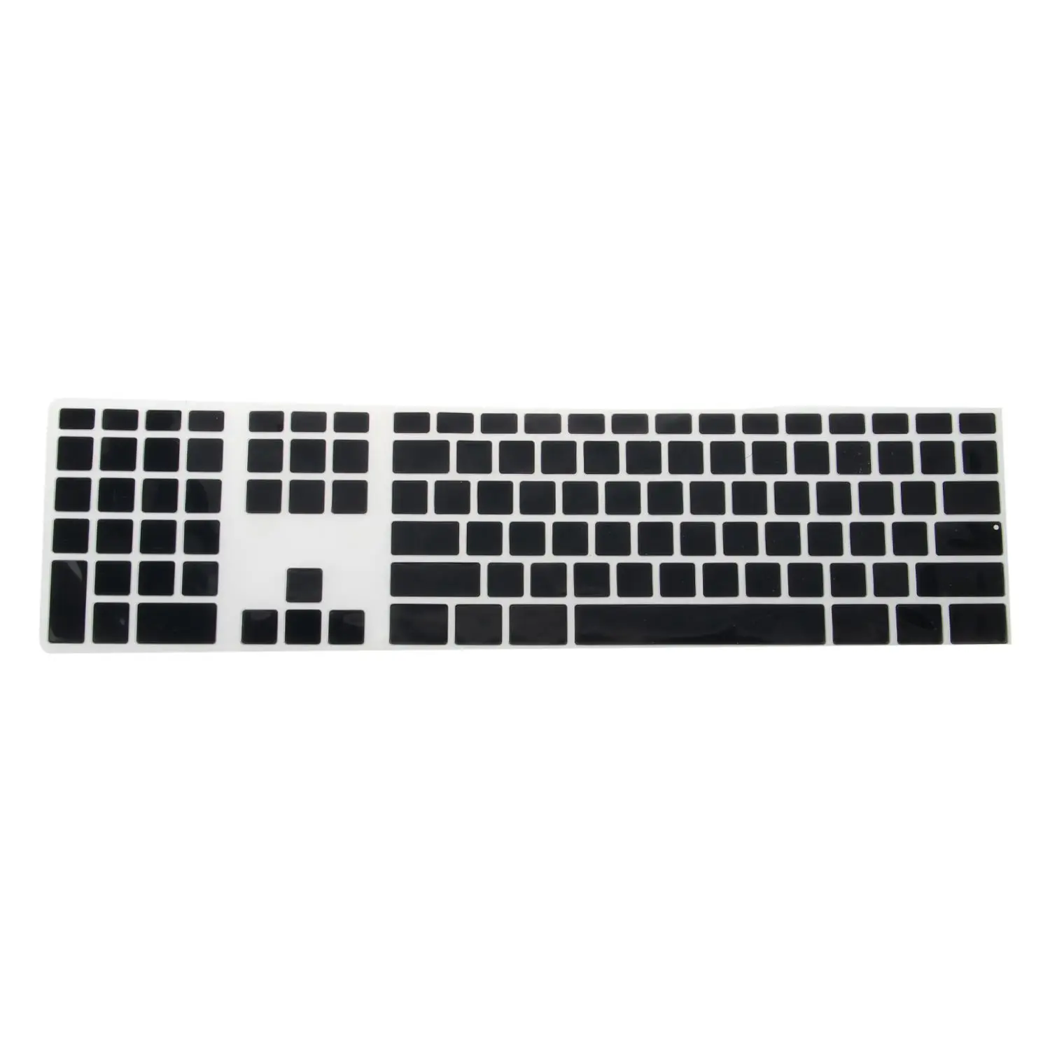 Silicone Thin Keyboard Skin Cover Protector With Numeric Keypad For Apple iMac Black