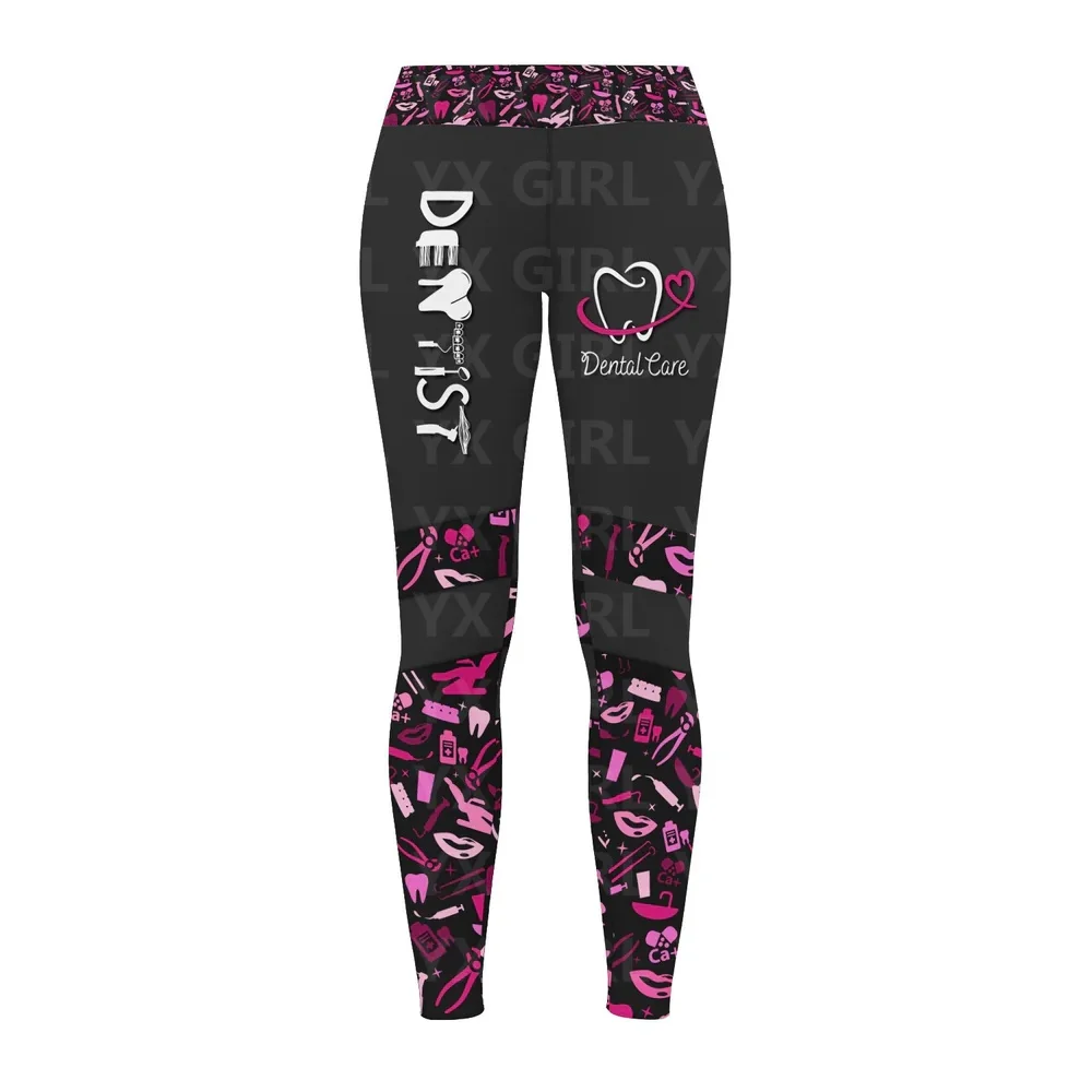 Dental Tools Pattern Legging Dental Care Legging Dentist Legging , All Over Print Legging For Women