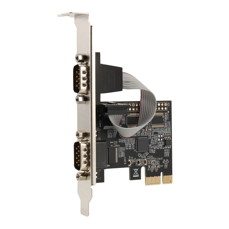 EF-AX99100 Chipest RS232 Serial COM & DB25 Printer Parallel Port LPT Ke PCI Riser Card Adapter Untuk Desktop PC