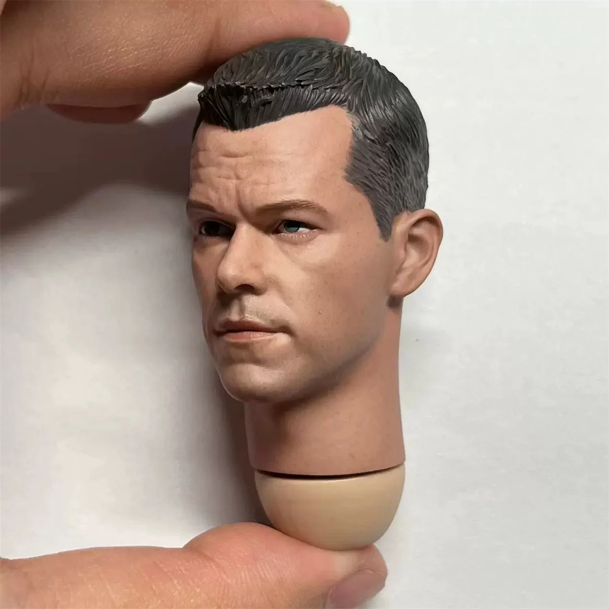 Matt Damon1/6 Scale  Male Head Sculpt  Star  Male Soldier Head Carving Fit 12'' Action Figure Body Game TOys