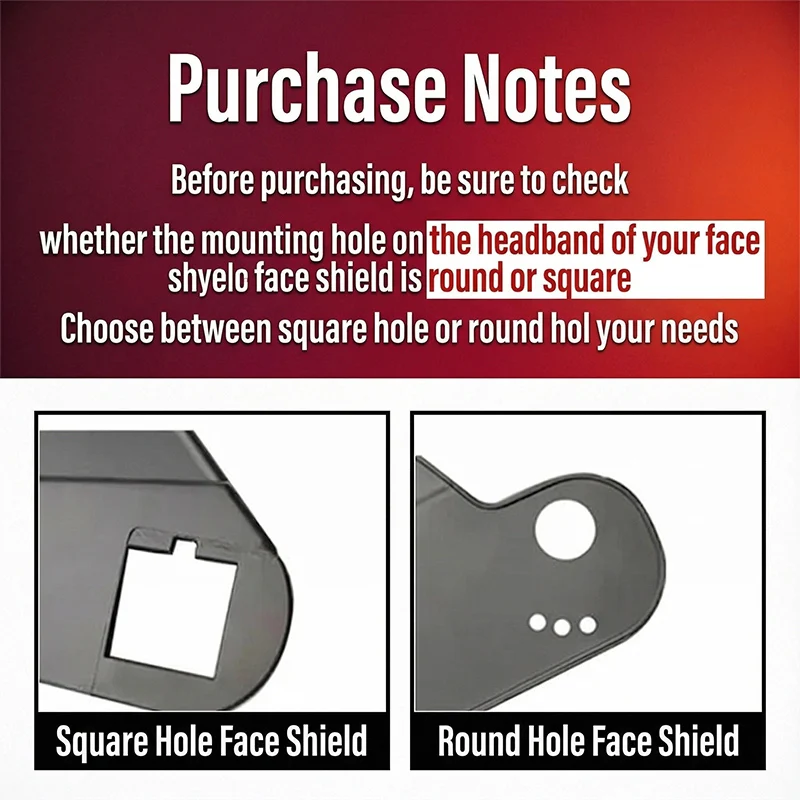 Welding Helmet Headband Replacement – Square Hole Mount, for Solar Auto Darkening Mask, Comfortable Headgear