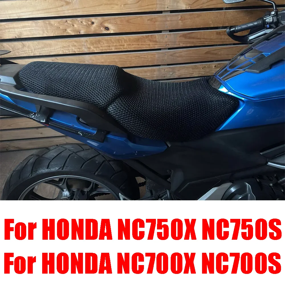 For HONDA NC750X NC700X NC750S NC700S Motorcycle Accessories Mesh Seat Cushion Cover Protection Anti-Slip Insulation Seat Cover
