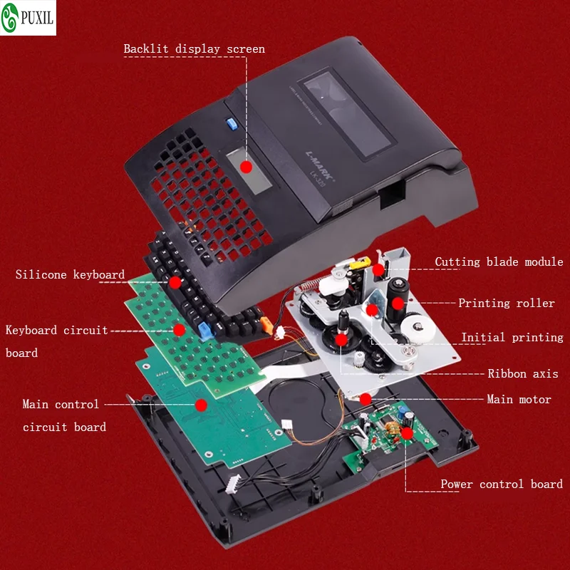 Portable Wire Numbering Machine Tube Printer Heat Shrink Tube Marking Machine Line Mark Printer