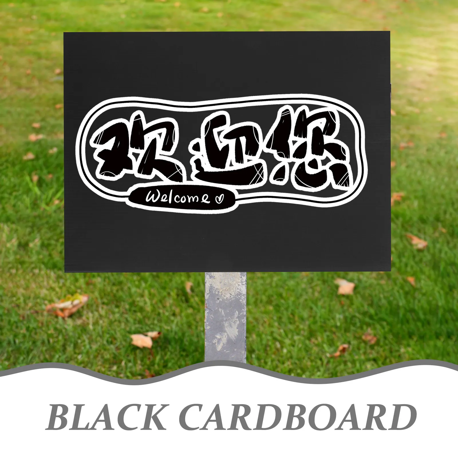 10Pcs Black Corrugated Plastic Board Thick Poster Board Alternative for Yard Signs Blank Sign Making Craft Art Display Projects