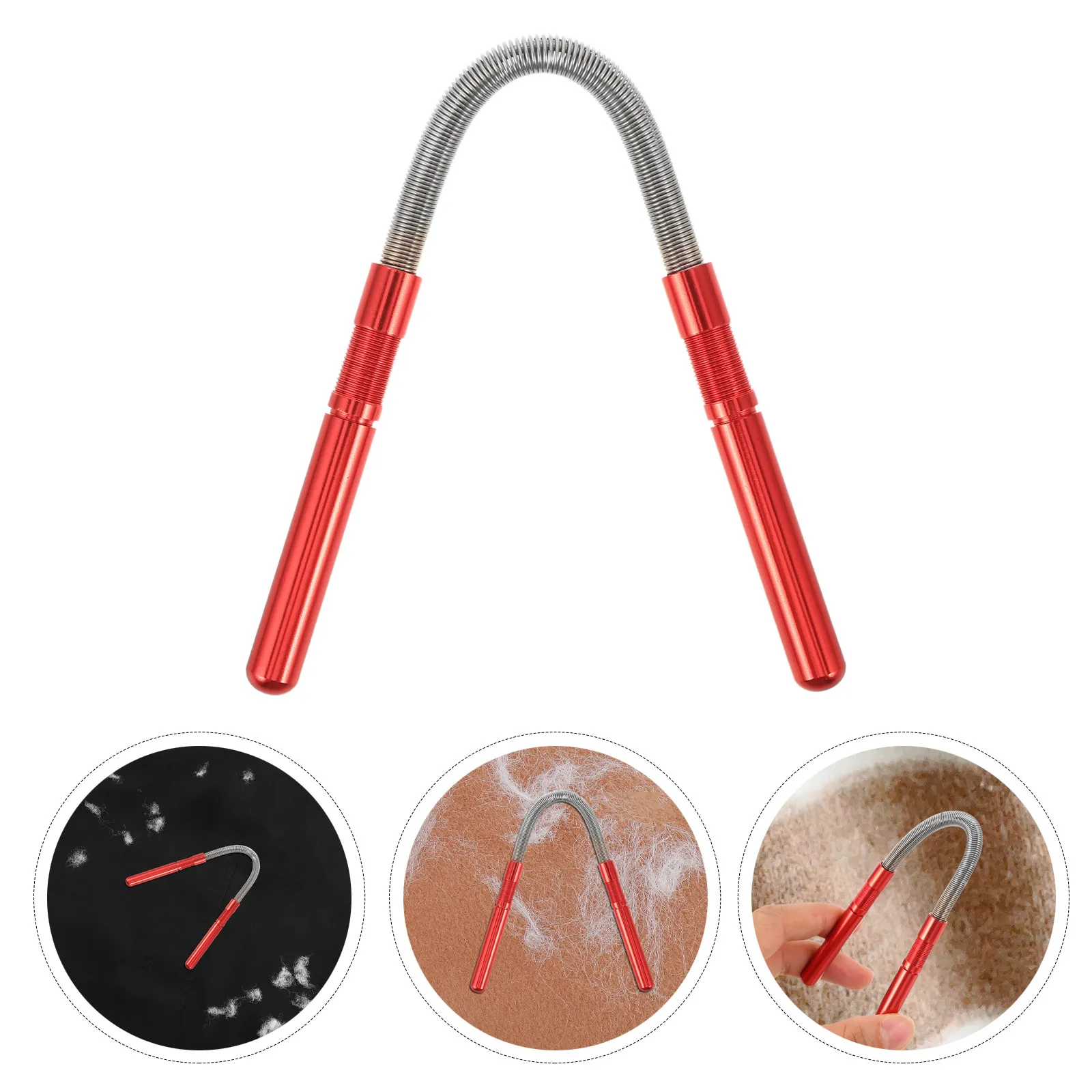 Manual Stainless Steel Spring Hair Remover Facial Epilator for Women Spring Threading Hair Removal Tool Face Upper Lip Chin