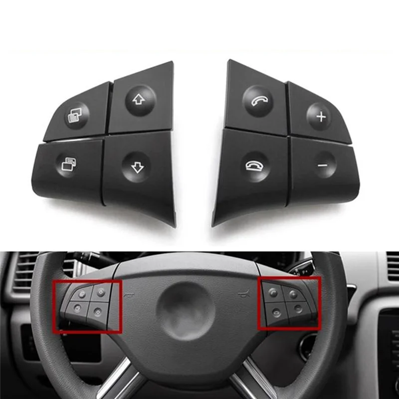 

Durable-Multi-Function Steering Wheel Switch Button Kit Controls For W164 W245 W251 GL350 ML350 R280 B180 B200