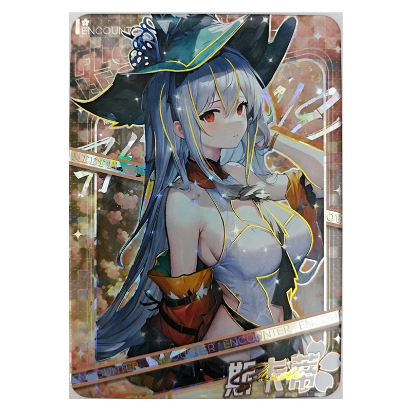 Anime Goddess Story Rare Refraction Foil Skadi Ganyu Jingliu Kafka Keqing Nilou Toys for boys Collectible Cards Birthday Present