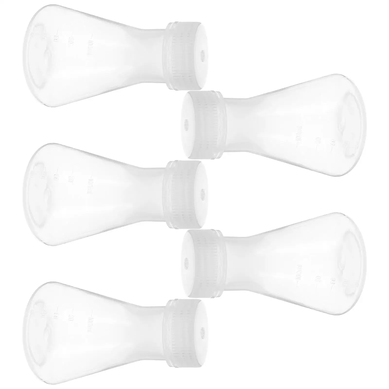 

5pcs Plastic Conical Flasks Wide Mouth Erlenmeyer Flasks Chemistry Flask With Stopper Lab Chemistry Flask Chemistry Erlenmeyer F