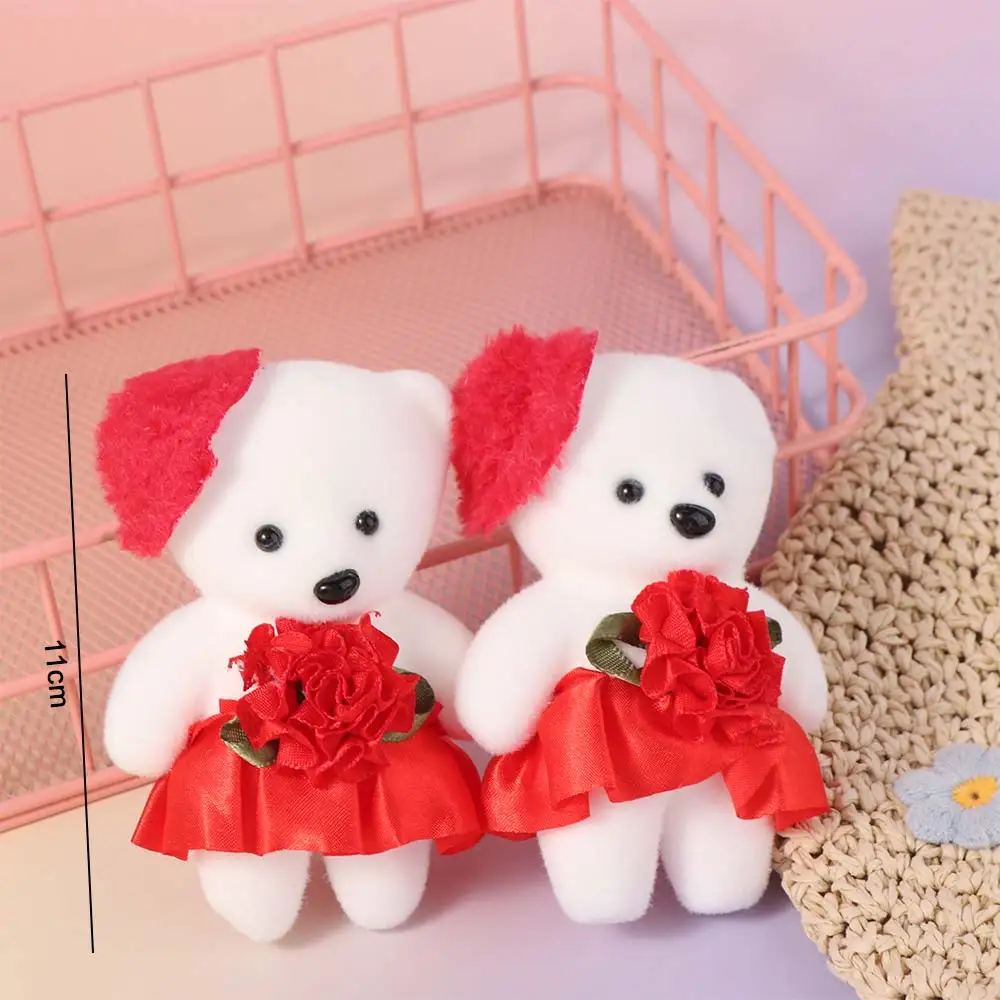 

10 шт./компл., пенопластовый медведь, медведь, игрушки из пенопласта, кукла, мультяшный мини-медведь, букет цветов, сделай сам, 11 см, мультяшный букет, кукла, День святого Валентина