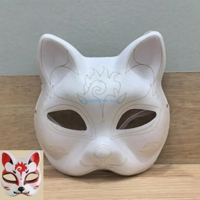 Maschera per mascherate non verniciate N7YF Maschera fai da te per il cosplay per bambini Halloween per bambini