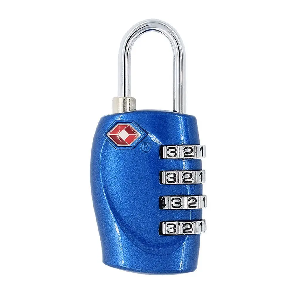 

Anti-Theft Small Padlock Portable Customs Code Lock Padlock with Steel Cable TSA Customs Lock Smart Combination Lock