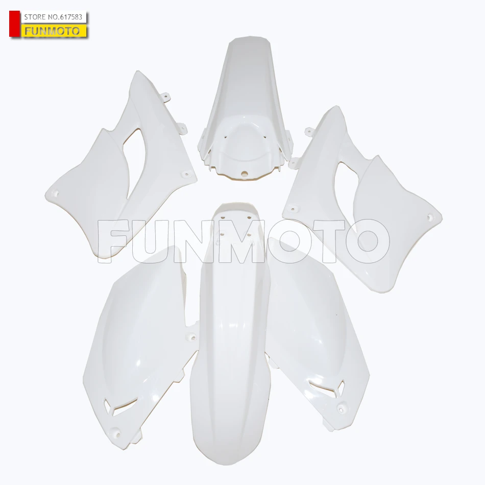 front and rear mudguard and left and right side covers suit for shineray xy250 X2X X2