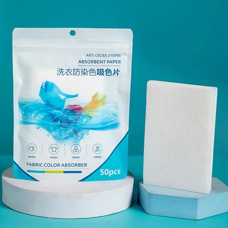 Laundry Detergent Tablet Sheet Washing Wipe Washing Machine Tide Color Catcher Grabber Sheet Bubble Cloth Anti Dyed Home