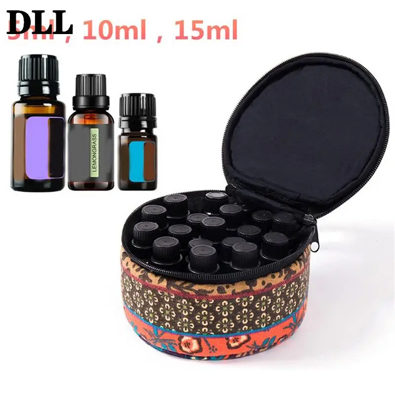 

1 Pc High-quality 16*7cm Holder Storage Aromatherapy Hand Bag Essential Oil Case 15ml 10ml 5ml