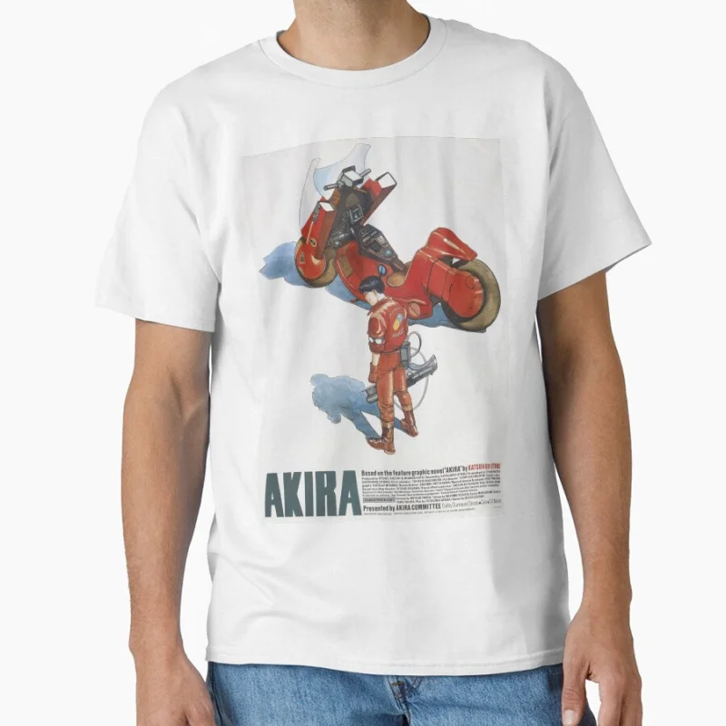 

1017 Akira 80s Neo Tokyo Explosion Cyberpunk Anime T shirt Large size Tops Manga Graphic Print Y2k Clothes Cartoon Tee