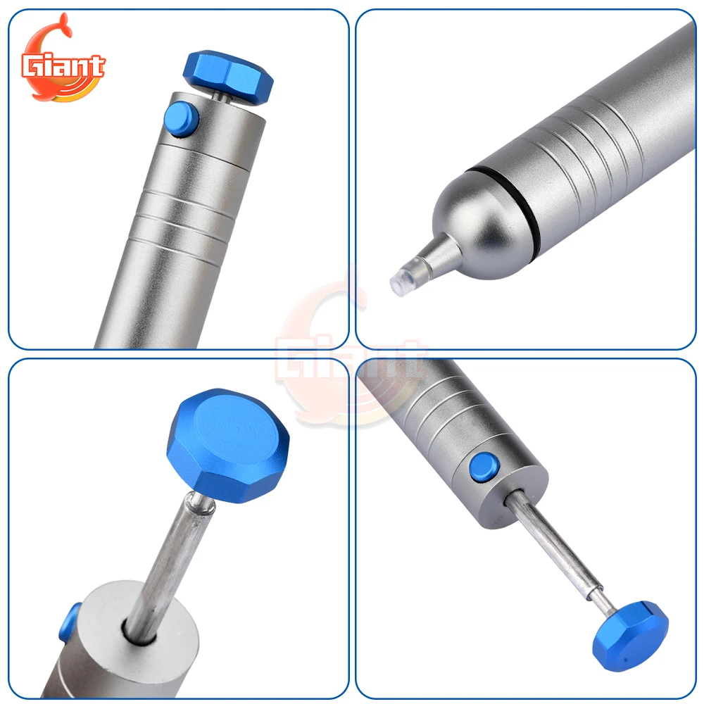 Portable Solder Sucker Manual Vacuum Solder Suction Pump Powerful Suction Tin Removal Vacuum Desoldering Welding Repair Tools