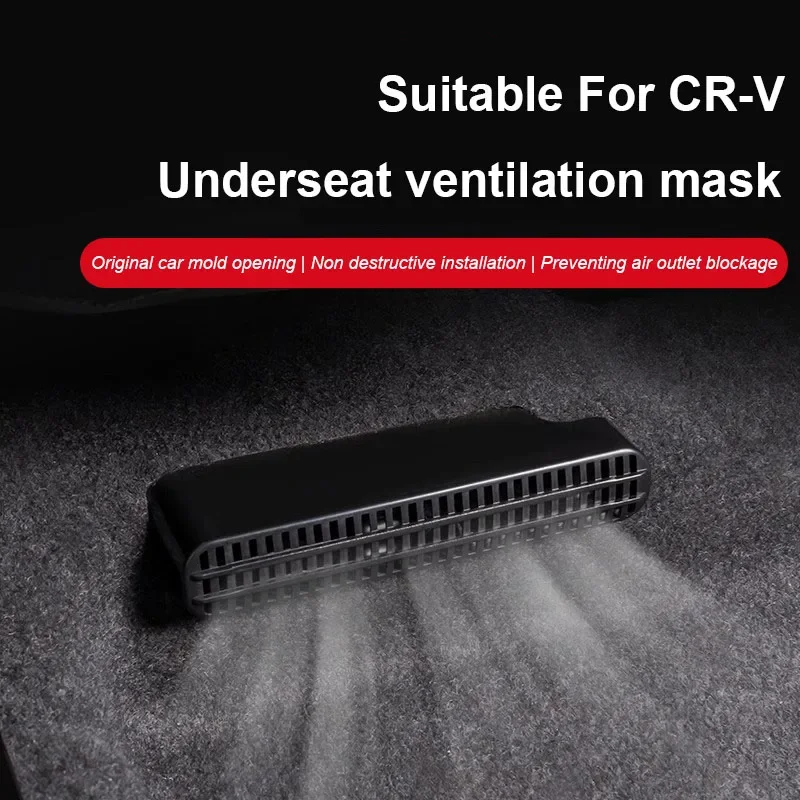 

For Honda CRV CR-V 2023 2024 2025 Car Under the Back Seat Heat Floor Air Conditioner Outlet Grid Cover Mask Protection Cover