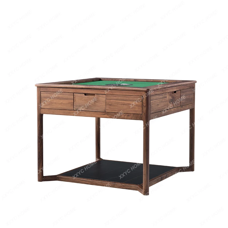 Y New Chinese Style Mahjong Table Automatic Black Walnut Wood Table Dual-Use Chess Table Mahjong Machine