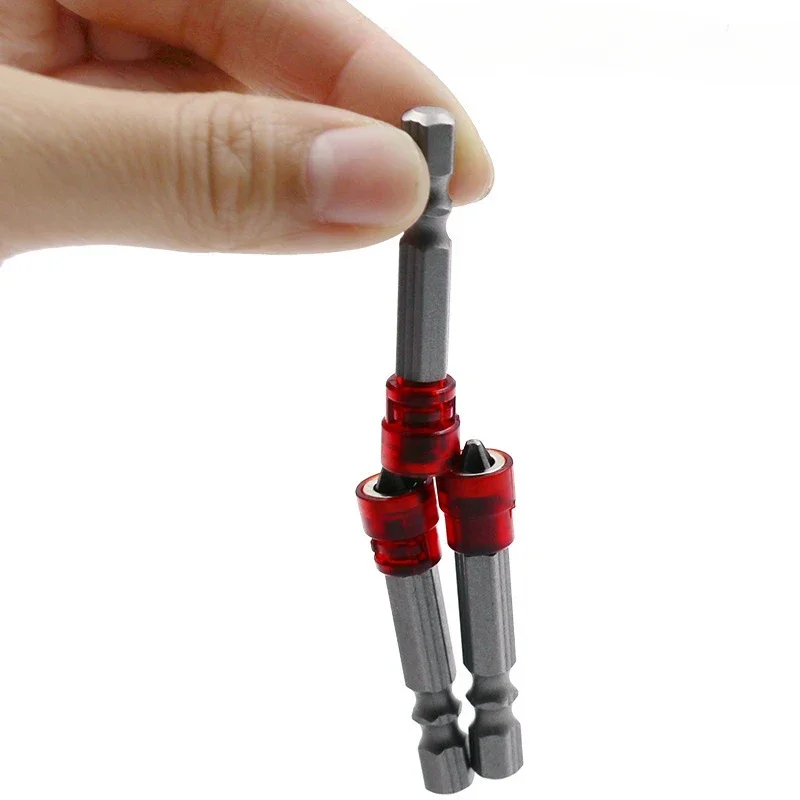 4/1pcs New Magnetic Screwdriver Bit PH2 Cross-head 1/4 Inch Hex Shank Screwdriver Holder Ring for House Working Screwdriver Kit