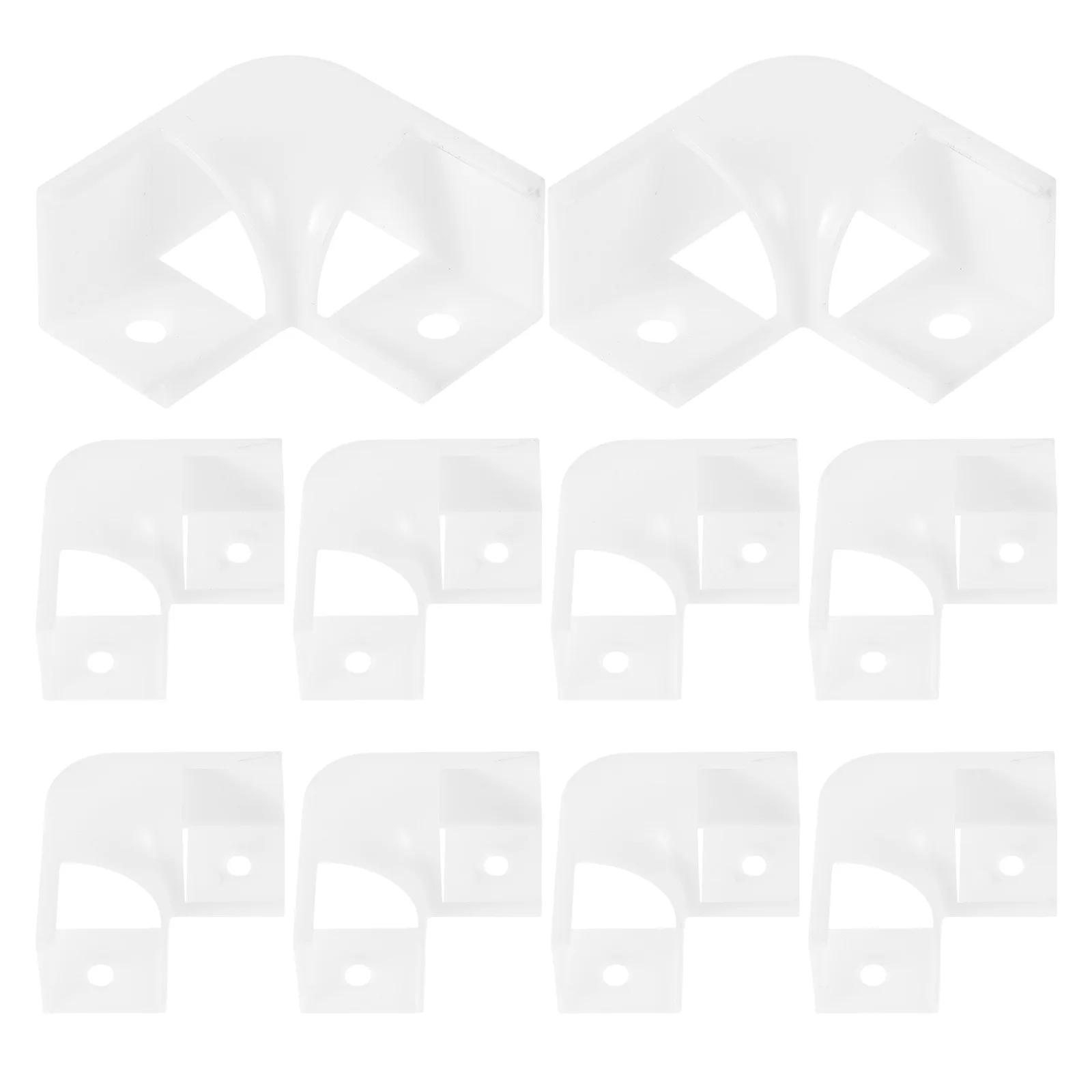 10 قطعة موصلات ركن الضوء الشريط البلاستيكية على شكل حرف V 90 درجة قنوات تحول لملحقات قناة قذيفة الضوء LED #5