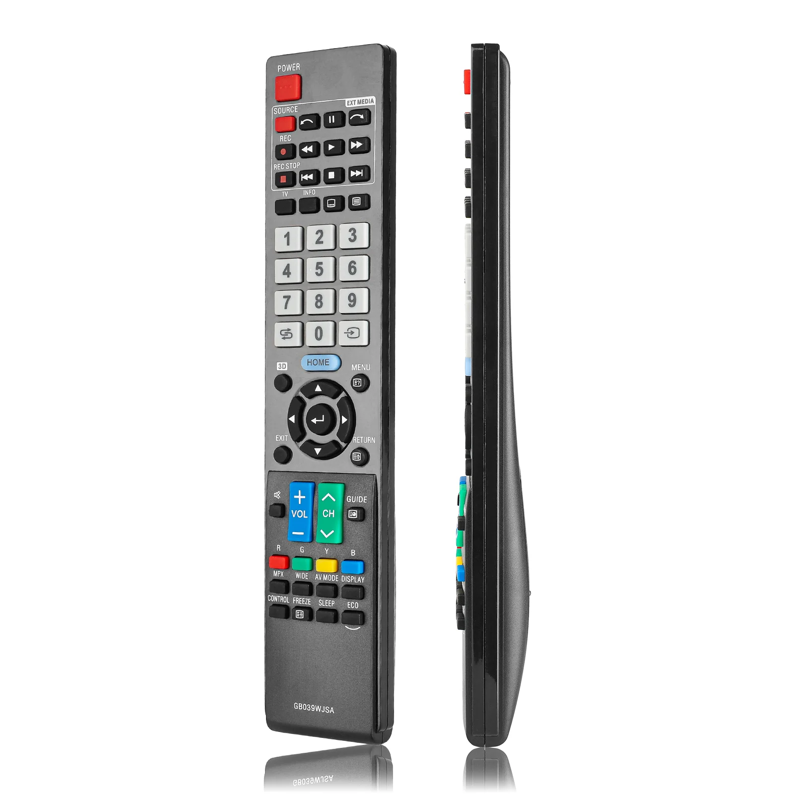 GB039WJSA Remote Control For Sharp TV LC-60 LE640X LC-90 LE740X LC46LE840X LC52LE840X LC60LE640X LC60LE951X Replacement CN5300UK