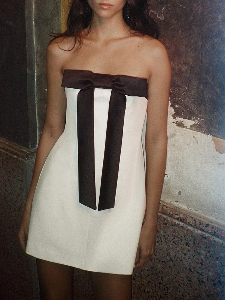 Neue Winter 2025, Damen Faion, personalisierbar, Farbe, Blo-Knoten-Dekoration, Röhrenoberteil, Dr. Ele Miao, ethnischer Stil