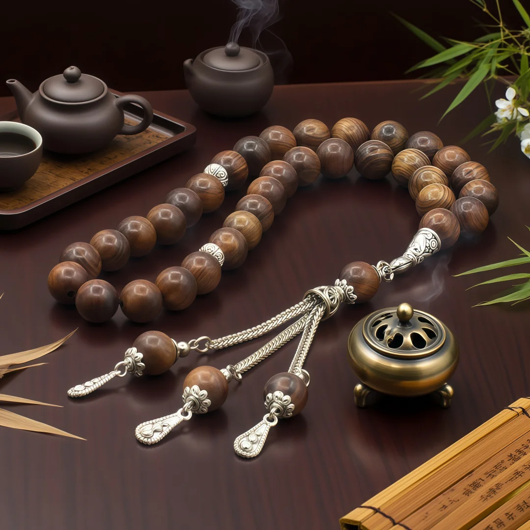 10mm 33 Prayer Beads Bracelet Islamic Muslim Prayer Meditation Sandalwood Dalbergia Odorifera Prayer Beads For Women Men