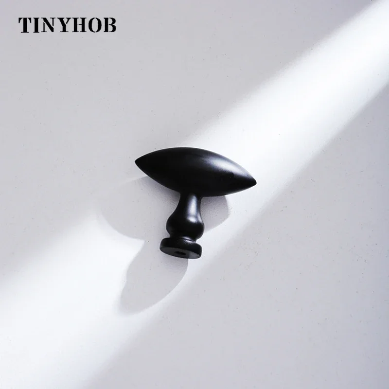 Black Solid Brass Door Knob European Furniture Handles Drawer Pulls Kitchen Cabinet Gold Knobs and Handles /Gold Decorative Knob
