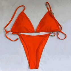 2024 nowe litery z kryształkami wysokiej klasy damskie bikini moda seksowne stringi plażowy strój kąpielowy biustonosz damskie bikini Wang dwa zestawy