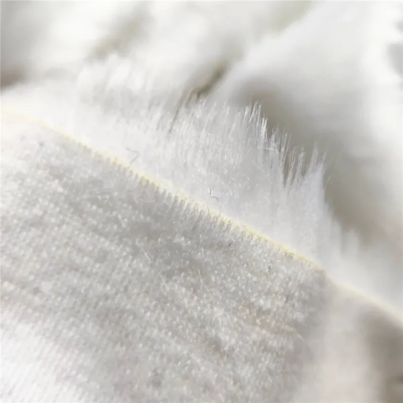 2.5CM White and Black Imitation Fur Fabric Material for Toy Sofa Pillow Decoration DIY Cosplay Fake Fur Fabric