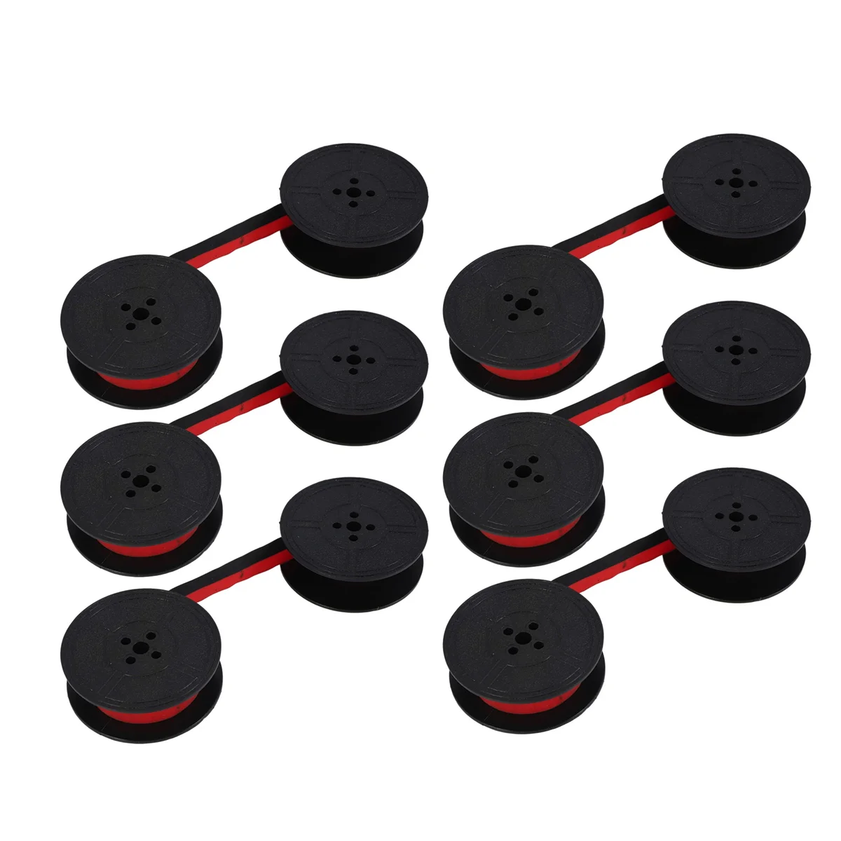 6Pack Typewriter Ribbon Twin Spool Red & Black for Most Typewriter