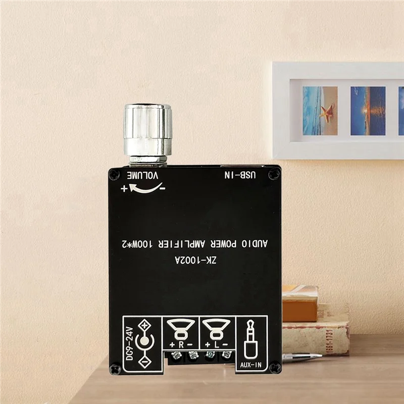 Y14AZK-1002A 5.1 Bluetooth Power Amplifier Board 100W Channel Amplifier Board with Short Circuit Protection for Sound Box